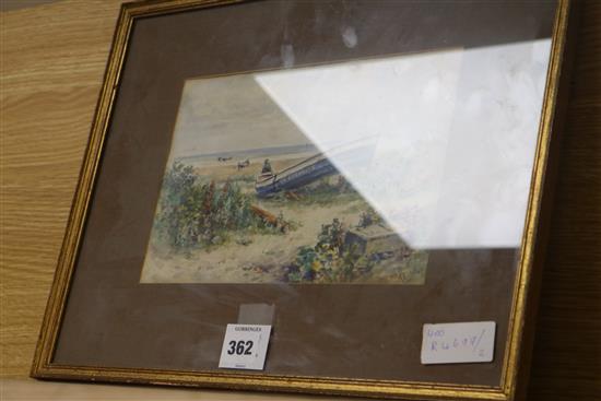 R Ventrea Coastal scene 7 x 10in.